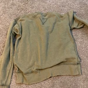 green crew neck